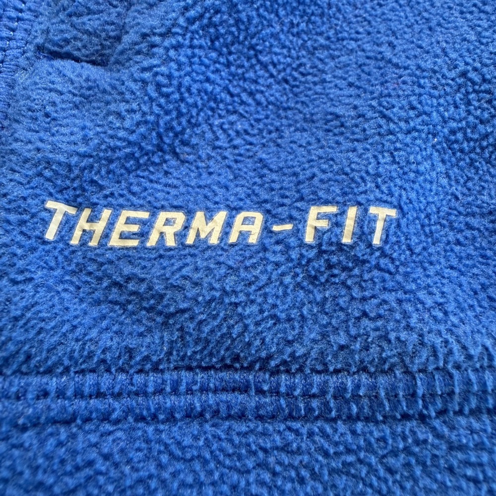 Nike Jacket Mens Large Blue Black Therma-FIT Full Zip Colorblock Athletic Fleece - Picture 3 of 10